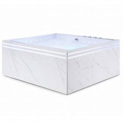 Masažinė vonia AMUE Victoria White, 180x170x63 cm
