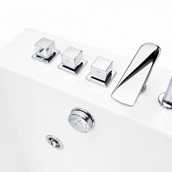 Masažinė vonia Bellagio Luxury Pearl, 180×80×60 cm vienvietė