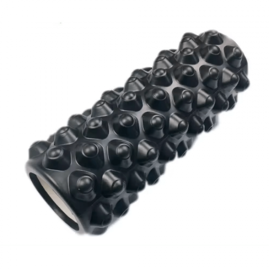 Masažinis Jogos Volas THOMS FoamRoll 33x14 cm. Juodas