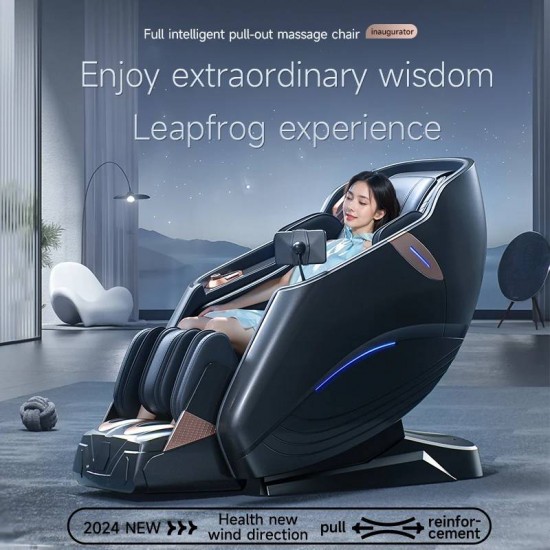 Masažinis krėslas JARE DeepComfort H9, Juodas