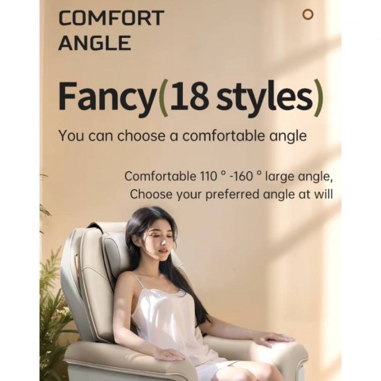 Masažinis krėslas JARE EasyRelax 999-9 – 4D Zero Gravity, Champagne Beige
