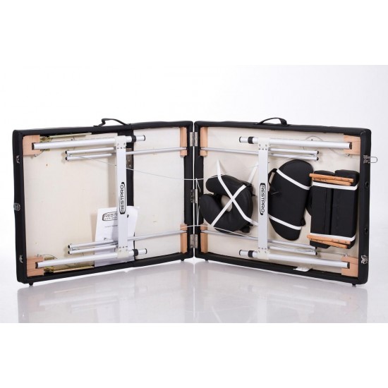 Masažo Stalas RESTPRO ALU 3 Black - sudedamas Masažo Stalas RESTPRO ALU 3 Black - sudedamas