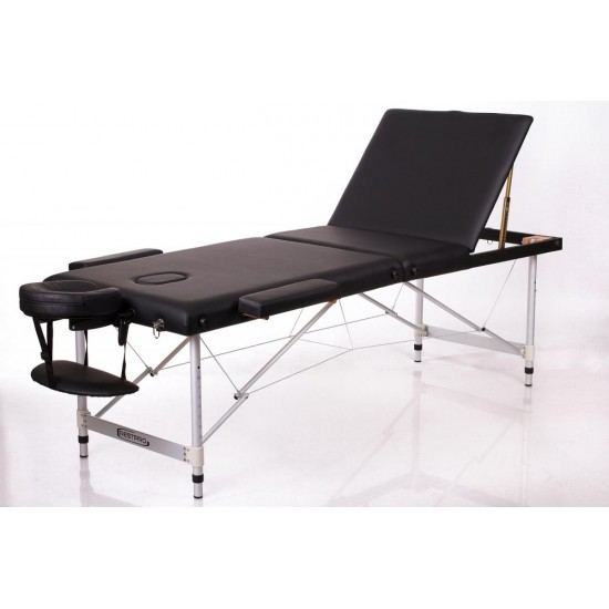 Masažo Stalas RESTPRO ALU 3 Black - sudedamas Masažo Stalas RESTPRO ALU 3 Black - sudedamas