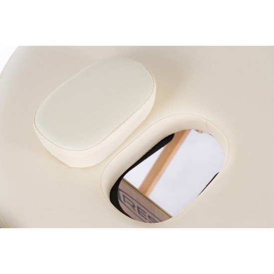 Masažo stalas RESTPRO VIP OVAL 2 Cream - sudedamas