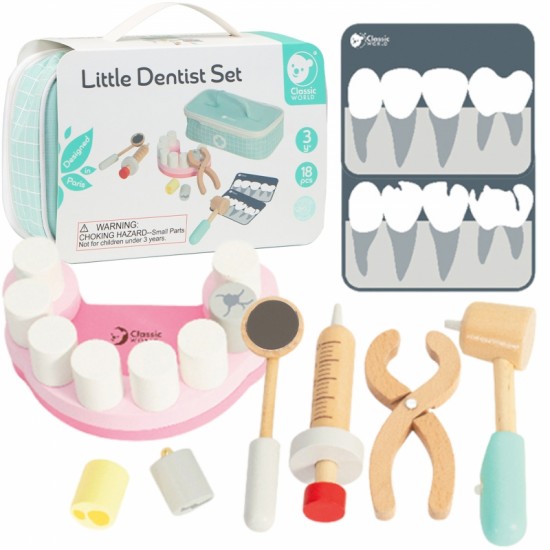 Mažas odontologo rinkinys ir gydytojo lagaminas CLASSIC WORLD