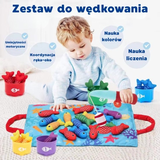Mažojo žvejo rinkinys skaičiavimo mokymuisi, 22 dalys WOOPIE