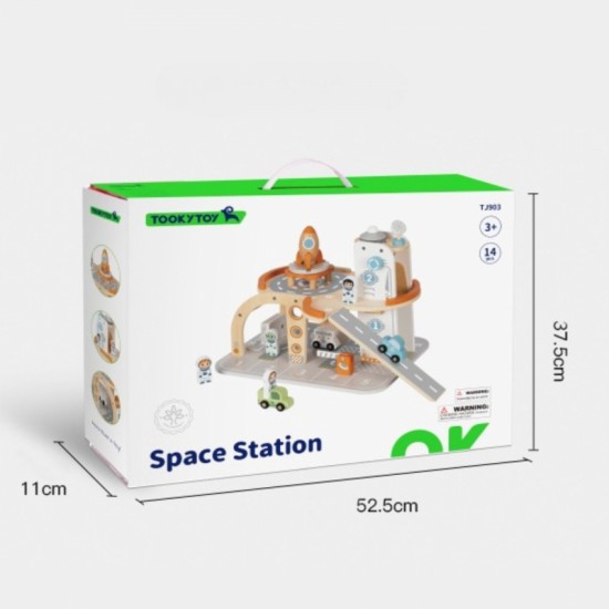 Medinė automobilių stovėjimo aikštelė TOOKY TOY