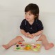 Medine daržovių dėlionė Montessori