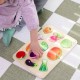 Medine daržovių dėlionė Montessori