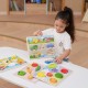 Medinė dėlionė Montessori 2 viename figūrėlių ūkis VIGA
