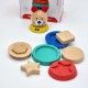 Medinė dėlionė piramidės formos meškiukas 11 vnt. TOOKY TOY