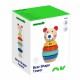 Medinė dėlionė piramidės formos meškiukas 11 vnt. TOOKY TOY
