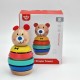Medinė dėlionė piramidės formos meškiukas 11 vnt. TOOKY TOY