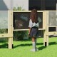 Medinė dvipusė kreidinė lenta - magnetinė edukacinė CLASSIC WORLD EDU