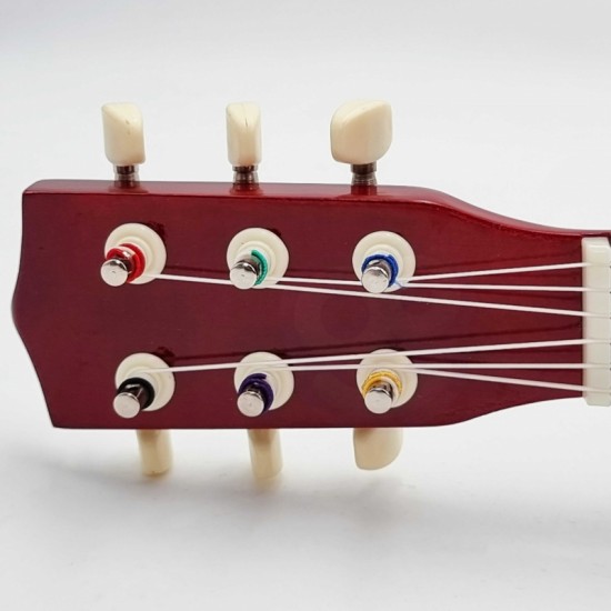 Medinė gitara vaikams, natūrali, 21 colio, 6 stygos Viga