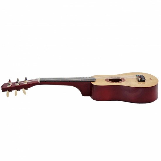Medinė gitara vaikams, natūrali, 21 colio, 6 stygos Viga