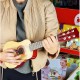 Medinė gitara vaikams, natūrali, 21 colio, 6 stygos Viga