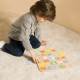 Medinė Montessori dėlionė Abėcėlės raidžių ir žodžių mokymasis, 27 vnt. CLASSIC WORLD