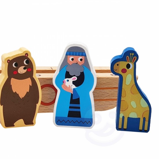 Medine Nojaus arka + dėlionių knygelė „Tooky“