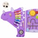 Medinė sensorinė-manipuliacinė lenta EDU Triceratops VIGA