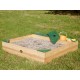Medinė smėliadėžė su priedų saugykla Amy Sandpit AXI