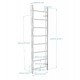 Medinė švediška sienelė RESTPRO® WOOD 230x65 cm