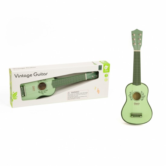 Medinė vintažinė gitara vaikams nuo 3 metų CLASSIC WORLD