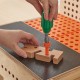 Medinės dirbtuvės su įrankiais ir priedais MASTERKIDZ Montessori STEM