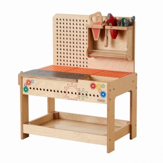 Medinės dirbtuvės XXL Montessori STEM su įrankiais MASTERKIDZ