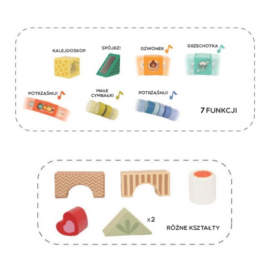 Medinės Kaladėlės - Daugiafunkcinė dėlionė CLASSIC WORLD MONTESSORI Medinės Kaladėlės - Daugiafunkcinė dėlionė CLASSIC WORLD MONTESSORI