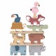 Mediniai kaladėlės Dėlionė Gyvūnai Montessori 9 vnt. TOOKY TOY