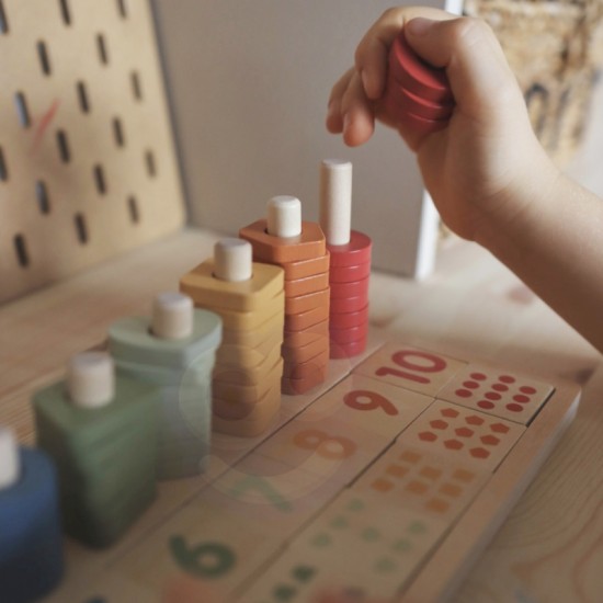 Medinis Abacus Montessori numerių rūšiuotojas VIGA PolarB