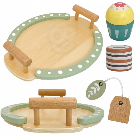 Medinis arbatos ir kavos rinkinys, 12 vnt., FSC WOOPIE GREEN