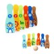 Medinis boulingas vaikams, 6 vnt. + kamuoliukas TOOKY TOY