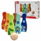 Medinis boulingas vaikams, 6 vnt. + kamuoliukas TOOKY TOY