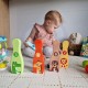 Medinis boulingas vaikams, 6 vnt. + kamuoliukas TOOKY TOY