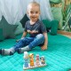 Medinis edukacinis galvosūkis su Montessori gyvūnais VIGA PolarB