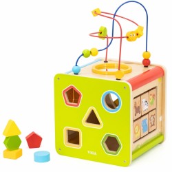 Medinis edukacinis kubas 5 viename Viga