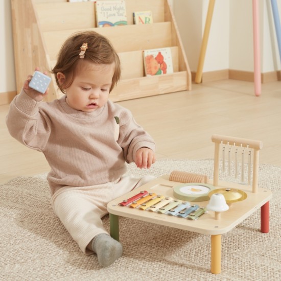 Medinis edukacinis muzikinis sensorinis stalas 7in1 Viga
