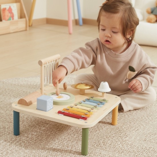 Medinis edukacinis muzikinis sensorinis stalas 7in1 Viga