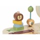 Medinis edukacinis stalas muzikinis sensorinis labirintas 5 viename WOOPIE GREEN