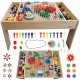 Medinis edukacinis stalas + STEM sienos priedai MASTERKIDZ