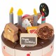 Medinis gimtadienio tortas pjaustymui, 19 vnt. CLASSIC WORLD