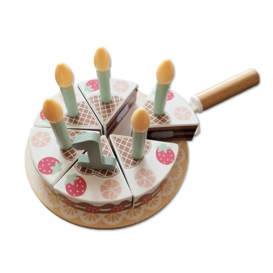 Medinis gimtadienio tortas su ropių žvakėmis TOOKY TOY