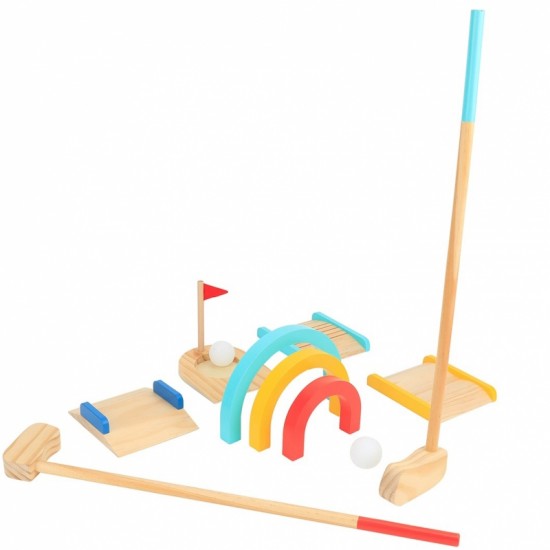 Medinis Golfo Rinkinys Tooky Toy Dviems Medinis Golfo Rinkinys Tooky Toy Dviems