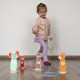 Medinis įgūdžių žaidimas Mėtyk į taikinius gyvūnėlius, 15 vnt. TOOKY TOY