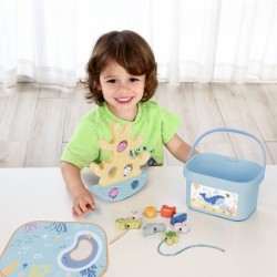 Medinis jūros žaislų rinkinys, balansinis bokštas, žvejybos figūrėlės, 23 dalys TOOKY TOY