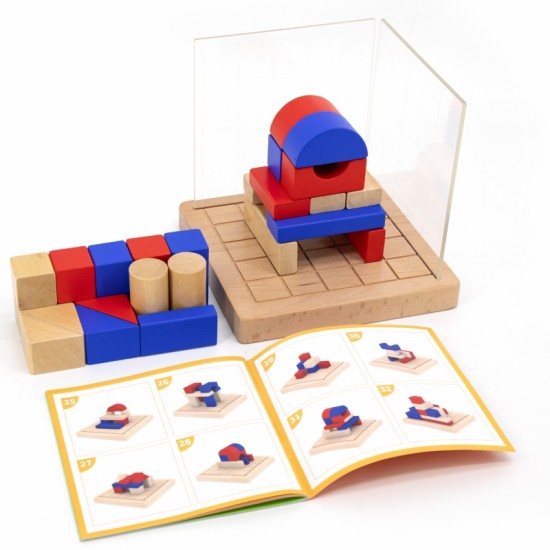 Medinis konstruktorius 3D Montessori kaladėlės VIGA