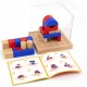 Medinis konstruktorius 3D Montessori kaladėlės VIGA