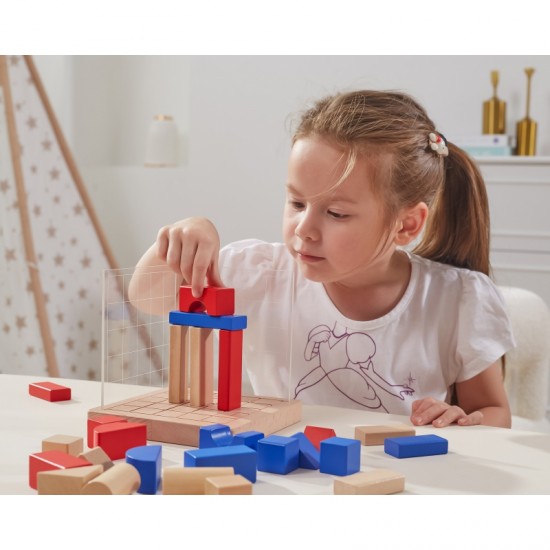 Medinis konstruktorius 3D Montessori kaladėlės VIGA